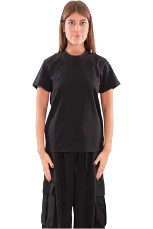 Y-3 Tops, Dames, Zwart, XS, Katoen, Regular SS Tee