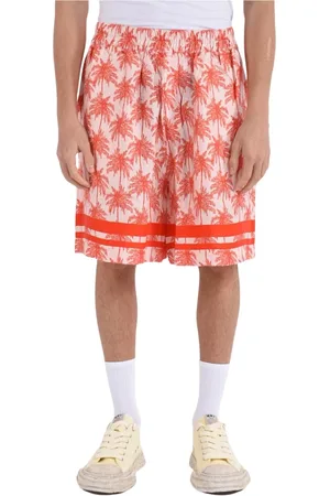 LANEUS Korte broeken, Heren, Veelkleurig, S, Viscose Bermuda Shorts met Zakken