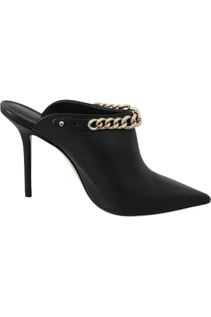 Jimmy Choo Schoenen, Dames, Zwart, 37 1/2 EU, Leer, Zwart/Goud Leren Lexx Pumps