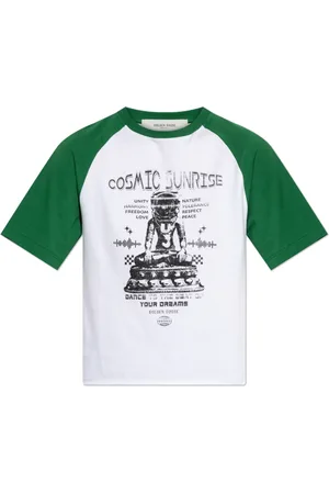 Golden Goose Tops, Dames, Wit, M, Katoen, T-shirt met logo