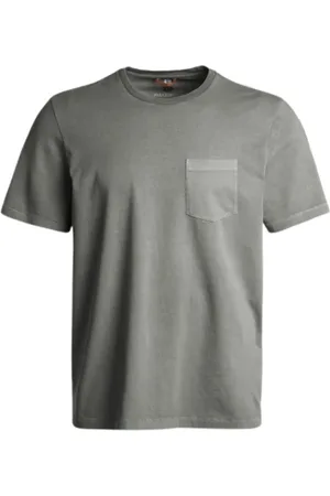 Parajumpers Tops, Heren, Groen, L, Katoen, Basic Tee Rock Bt 01 767