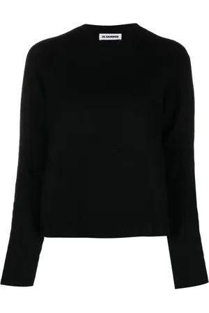 Jil Sander Truien, Dames, Zwart, 2Xs, Wol, Trui met ronde hals