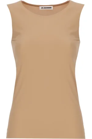 Jil Sander Tops, Dames, , L, Satijn, Satijnen Top