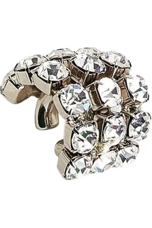 Patrizia Pepe Accessoires, Dames, Wit, ONE Size, Diamond Cut Ear Cuff