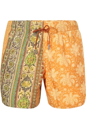 Etro Badkleding, Heren, Oranje, M, Polyester, Oranje Sea Kleding met Elastische Taille