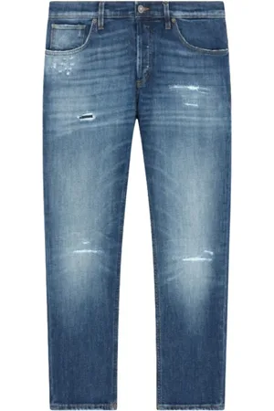 Dondup Jeans, Heren, Blauw, W35, Katoen, Brighton Katoenmix Broek
