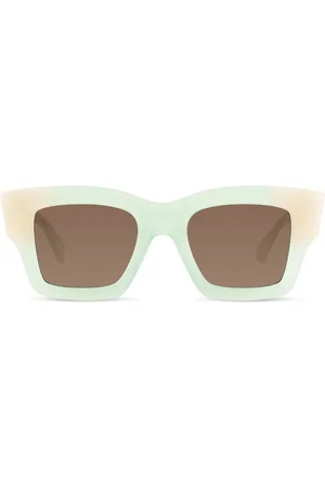 Jacquemus Accessoires, Dames, Groen, ONE Size, Lichtgroene Zonnebril