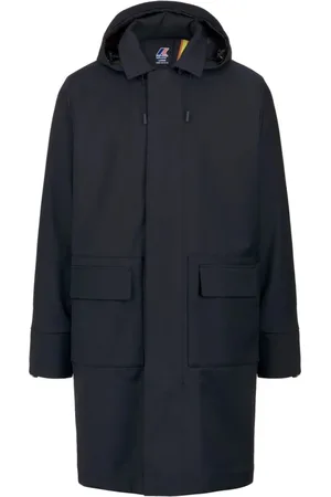 K-Way Mantels, Heren, Blauw, S, Wol, Stijlvolle Jas van Wolmix