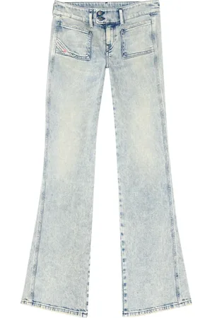 Diesel Jeans, Dames, Blauw, W27, Denim, Bootcut Denim Jeans D-Hush Style