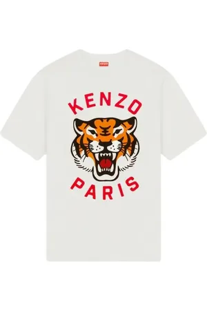 Kenzo Tops, Heren, , XL, Katoen, Lucky Tiger T-Shirt