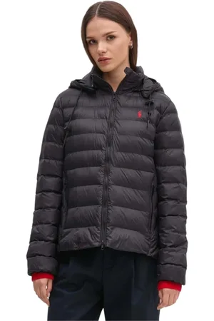 Ralph Lauren Jassen, Dames, Zwart, S, Wol, Stijlvolle Jas