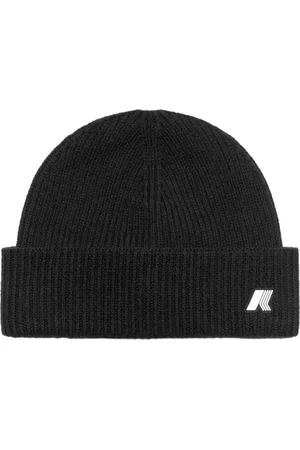 K-Way Accessoires, unisex, Zwart, ONE Size, Wol, Gebreide Beanie Muts Wolmix
