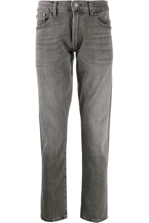 Ralph Lauren Jeans, Heren, Grijs, W38 L34, Katoen, Skinny Jeans met 5 Zakken