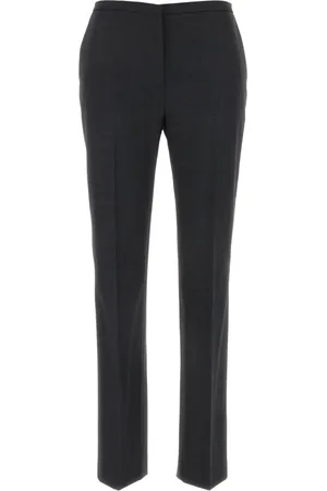 Serafini Broeken, Dames, Grijs, S, Leer, Stijlvolle Broek