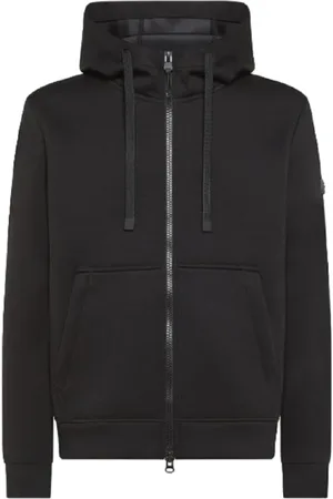 Peuterey Sweatshirts & Hoodies, Heren, Zwart, XS, Polyester, Makin Nero Zip-through Sweatshirt