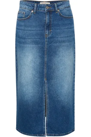 Part Two Rokken, Dames, Blauw, 2Xs, Denim, Klassieke Denim Rok