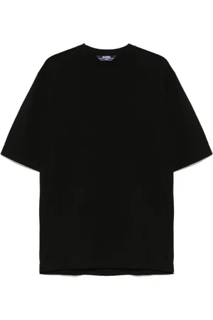 K-Way Tops, Heren, Zwart, S, Zwarte Crew Neck T-shirts en Polos