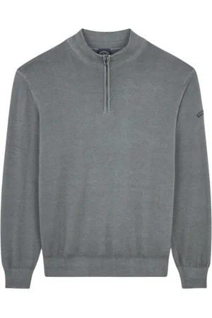 Paul & Shark Truien, Heren, Groen, L, Wol, Turtleneck Truien