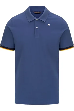 K-Way Tops, Heren, Blauw, XL, Katoen, Stretch Katoen Polo Shirt