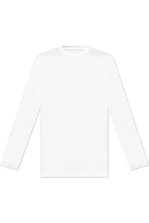 Y-3 Tops, Heren, Wit, XL, Katoen, Long Sleeve T-shirt