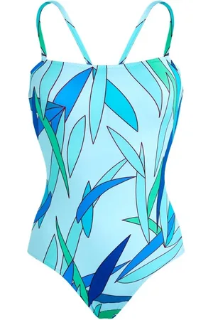 Vilebrequin Badkleding, Dames, Blauw, M, Madrague badpak met gekruiste rugbandjes voor dames