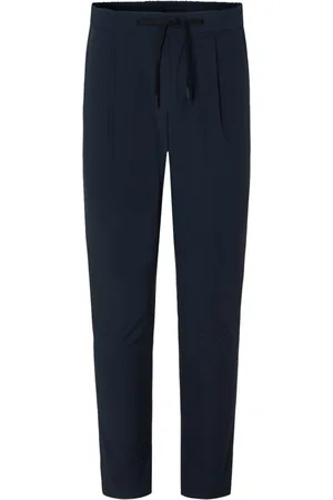 HERNO Broeken, Heren, Blauw, S, Nylon, Lichtgewicht Elastische Nylonbroek