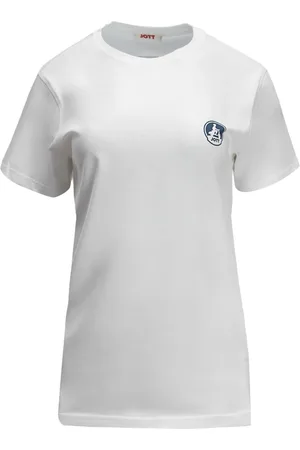 Jott Tops, Dames, Wit, XS, Katoen, Pietro Logo Unisex T-shirt
