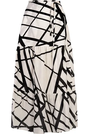 Kiton Rokken, Dames, Wit, 2Xs, Katoen, Maxi Rok