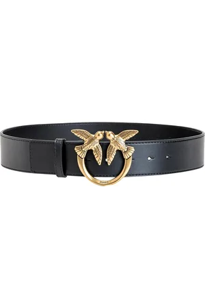Pinko Accessoires, Dames, Zwart, XS, Leer, Simply Belt