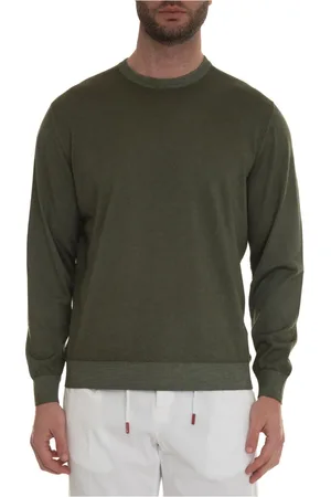 Kiton Truien, Heren, Groen, L, Rondgebreide trui