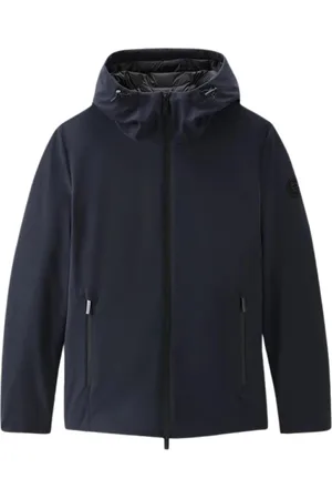 Woolrich Sweatshirts & Hoodies, Heren, Blauw, M, Pacific Soft Shell Jas