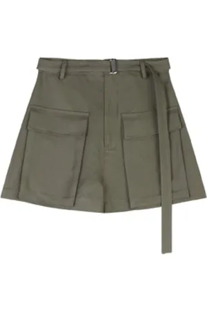 TELA Korte broeken, Dames, Groen, S, Zonnige Bermuda Shorts