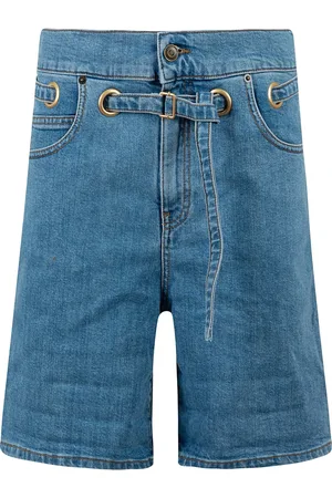 Serafini Korte broeken, Dames, Blauw, S, Denim, Denim Shorts