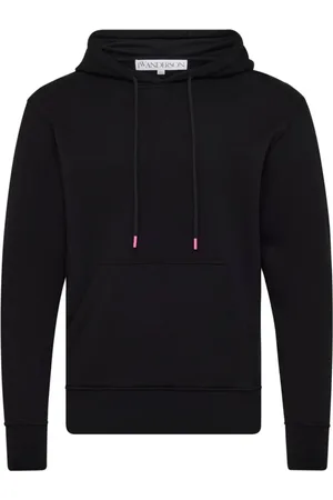J.W.Anderson Sweatshirts & Hoodies, Heren, Zwart, XL, Katoen, Zwarte trui met kanten details