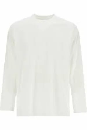 Y-3 Tops, Heren, Wit, M, Katoen, Casual Katoenen Shirt