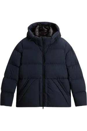 Woolrich Jassen, Heren, Blauw, S, Blauwe Donsjas