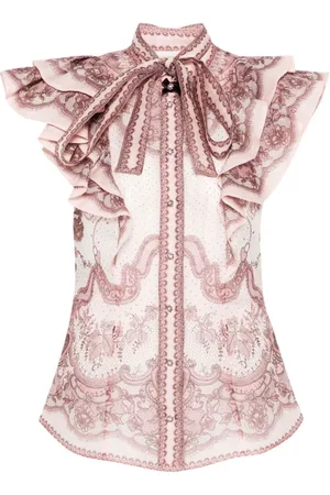 ZIMMERMANN Blouses & Shirts, Dames, Roze, S, Shirt met Knoopsluiting