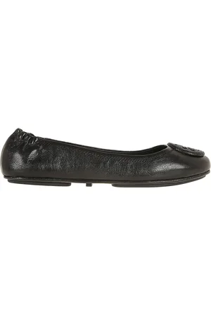 Tory Burch Schoenen, Dames, Zwart, 40 EU, Leer, Zwarte leren ballerina`s