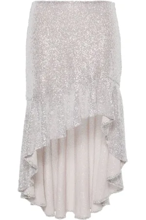 IRO Rokken, Dames, Grijs, L, Pailletten, Midi Rok