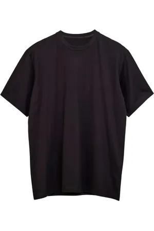 Y-3 Tops, Heren, Zwart, L, Katoen, Graphic T-shirt met korte mouwen