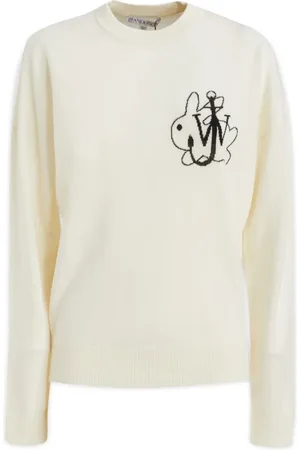 J.W.Anderson Sweatshirts & Hoodies, Dames, Wit, M, Maglieria Sweatshirt