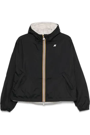 K-Way Jassen, Dames, Zwart, 4Xl, Chique Zwart Beige Jas Stijl Ss 25