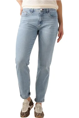 Mos Mosh Jeans, Dames, Blauw, W30, Slim Fit Gallon Jeans voor Dames