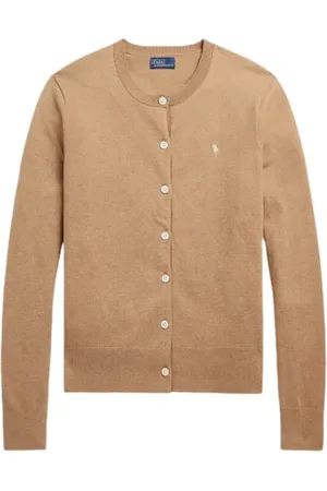 Ralph Lauren Truien, Dames, , M, Katoen, Geribbelde Gilet van Katoenmix