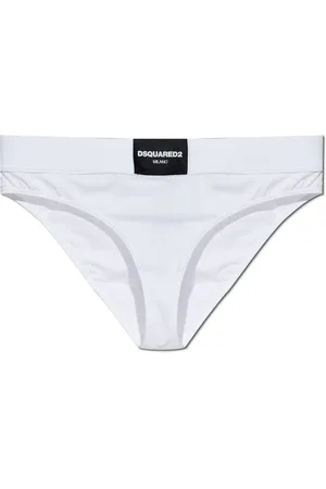 Dsquared2 Ondergoed, Dames, Wit, XL, Katoen, Slips met logo