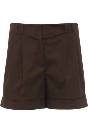 Max Mara Korte broeken, Dames, Bruin, XS, Stijlvolle Bergen Jurk