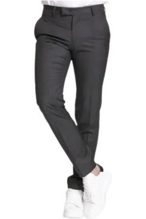 Karl Lagerfeld Broeken, Heren, Grijs, S, Wol, Kostuum Broek