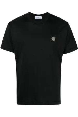 Stone Island Tops, Heren, Zwart, 2Xl, Katoen, Logo T-Shirt