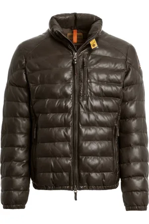 Parajumpers Jassen, Heren, Bruin, L, Polyester, Ernie Leren Jas