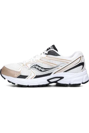 Saucony Schoenen, Dames, Veelkleurig, 39 EU, Witte Low-Top Chunky Sole Sneakers